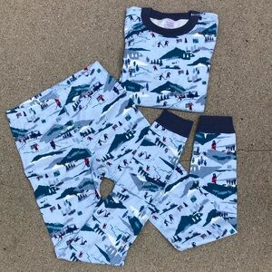 🐬 Hannah Anderson Kids Blue Ski Print Pajamas